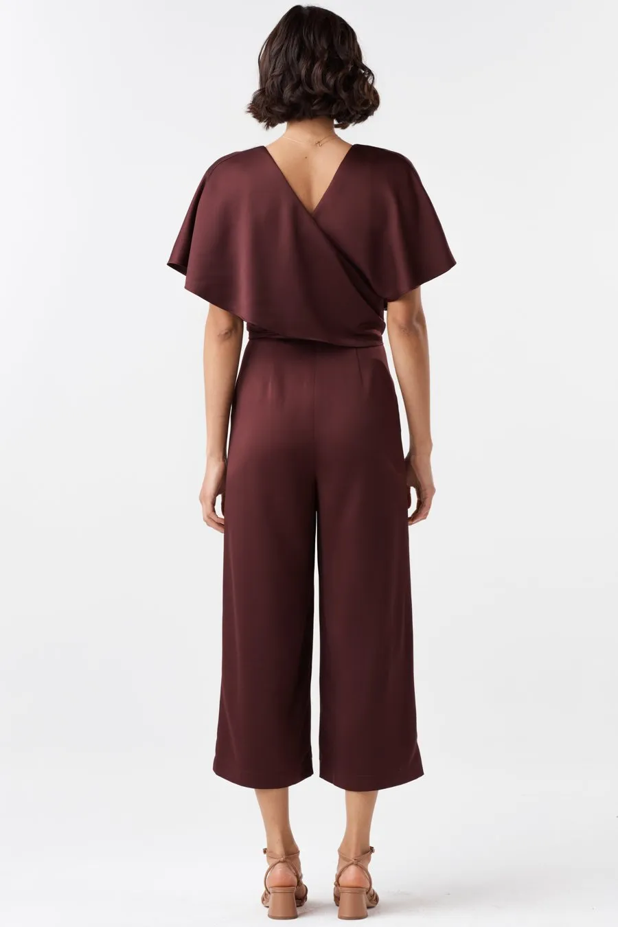 The Satin Cape Jumpsuit