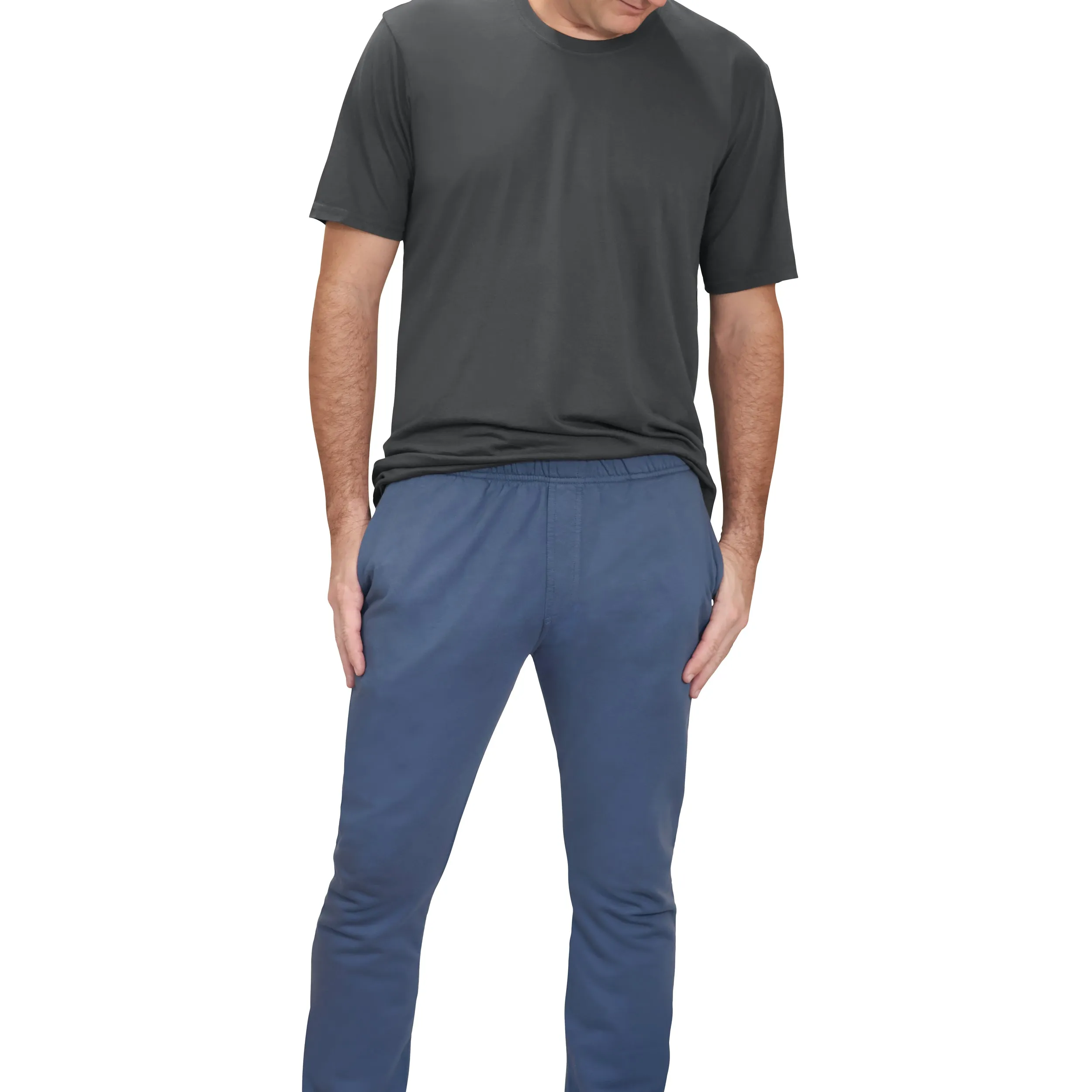 The Softest Mens Cotton Fleece Pant | Black