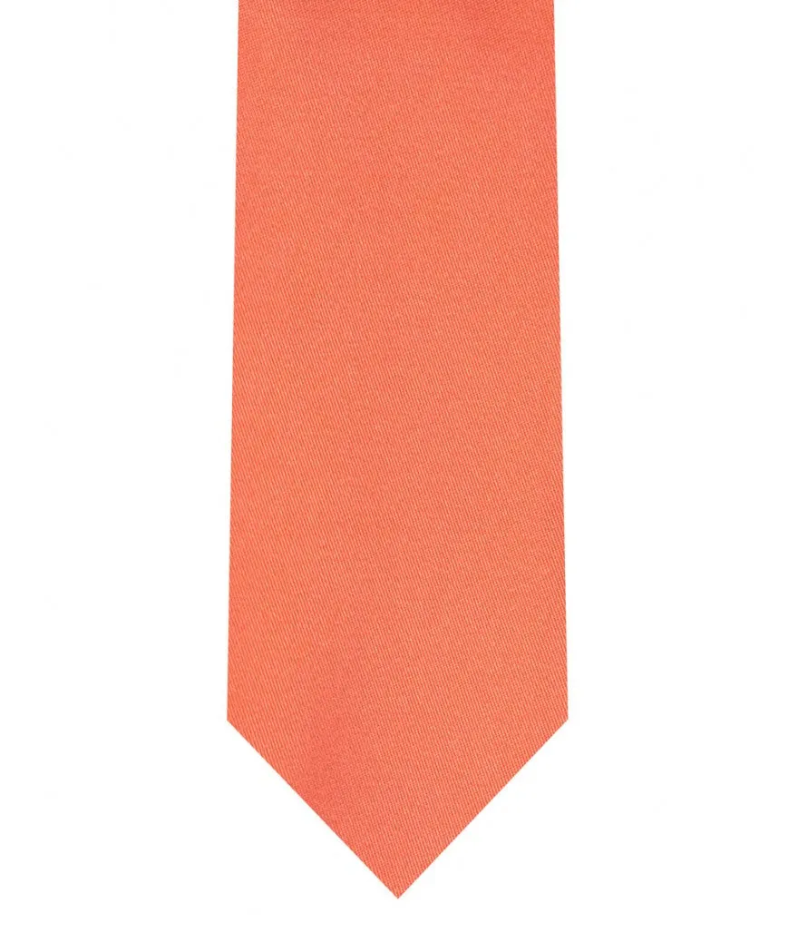 Tie & Pocket Square - Coral