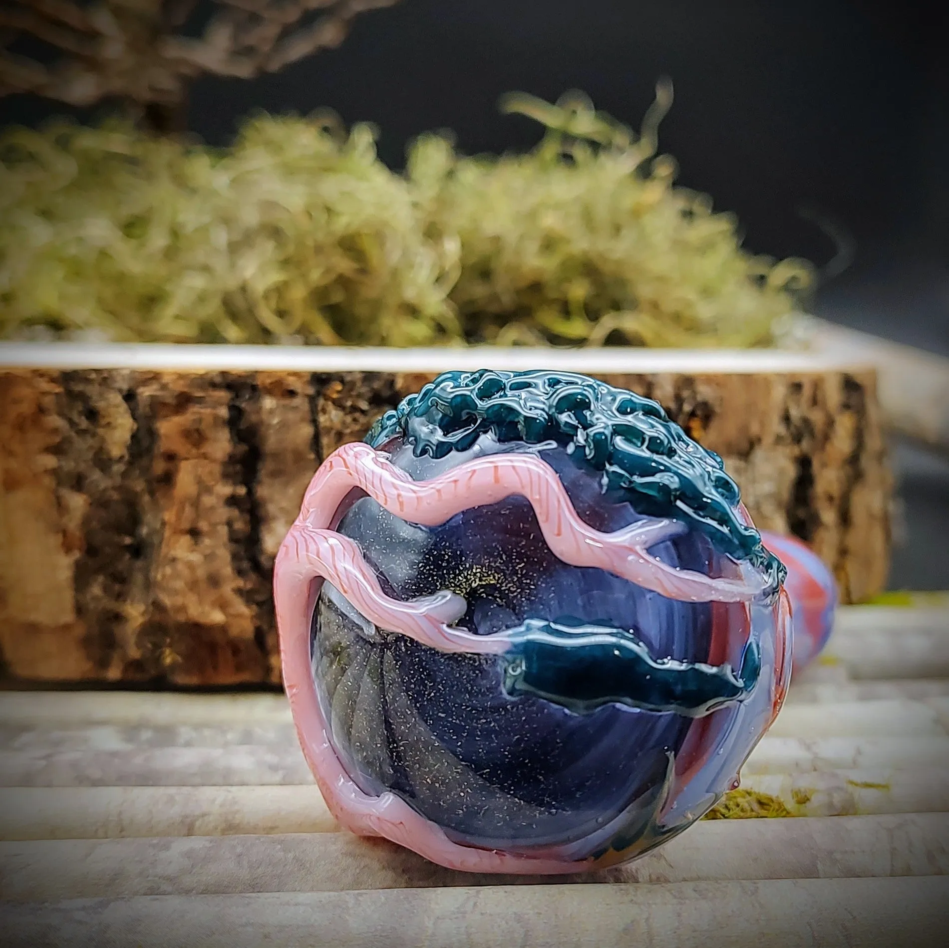 Tree Marbled Hand Pipe (Ready to Ship)