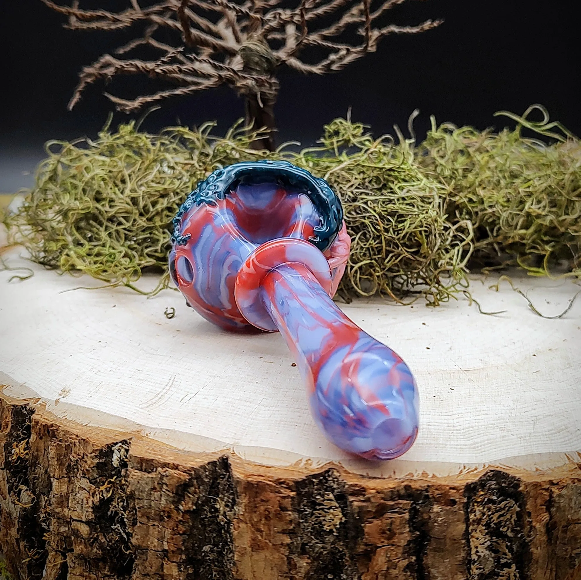 Tree Marbled Hand Pipe (Ready to Ship)