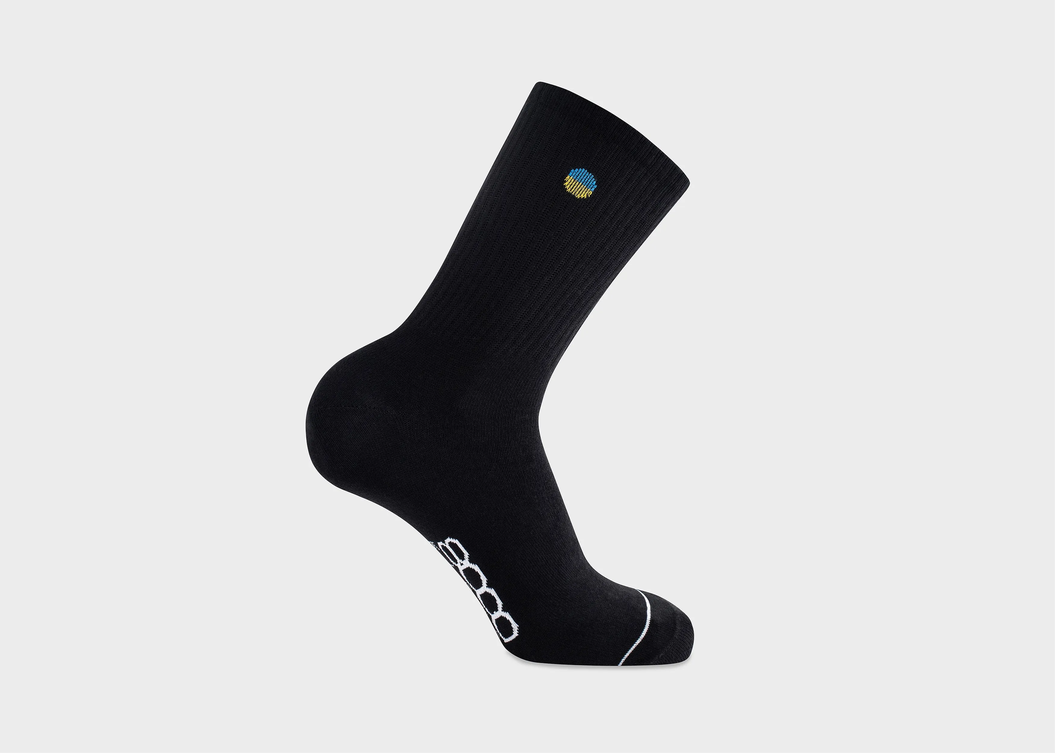 Ukraine Crew Socks in Black