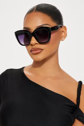 What A Catch Sunglasses - Black