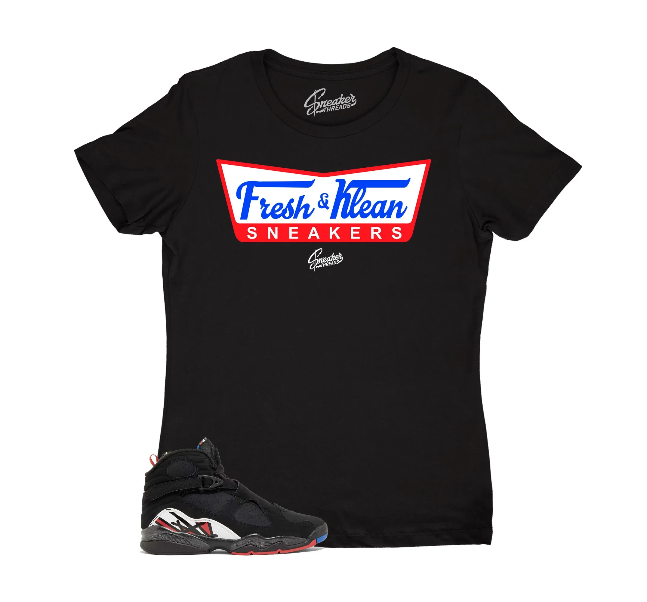 Womens Playoffs 8 Shirt - Fresh & Krispy - Black