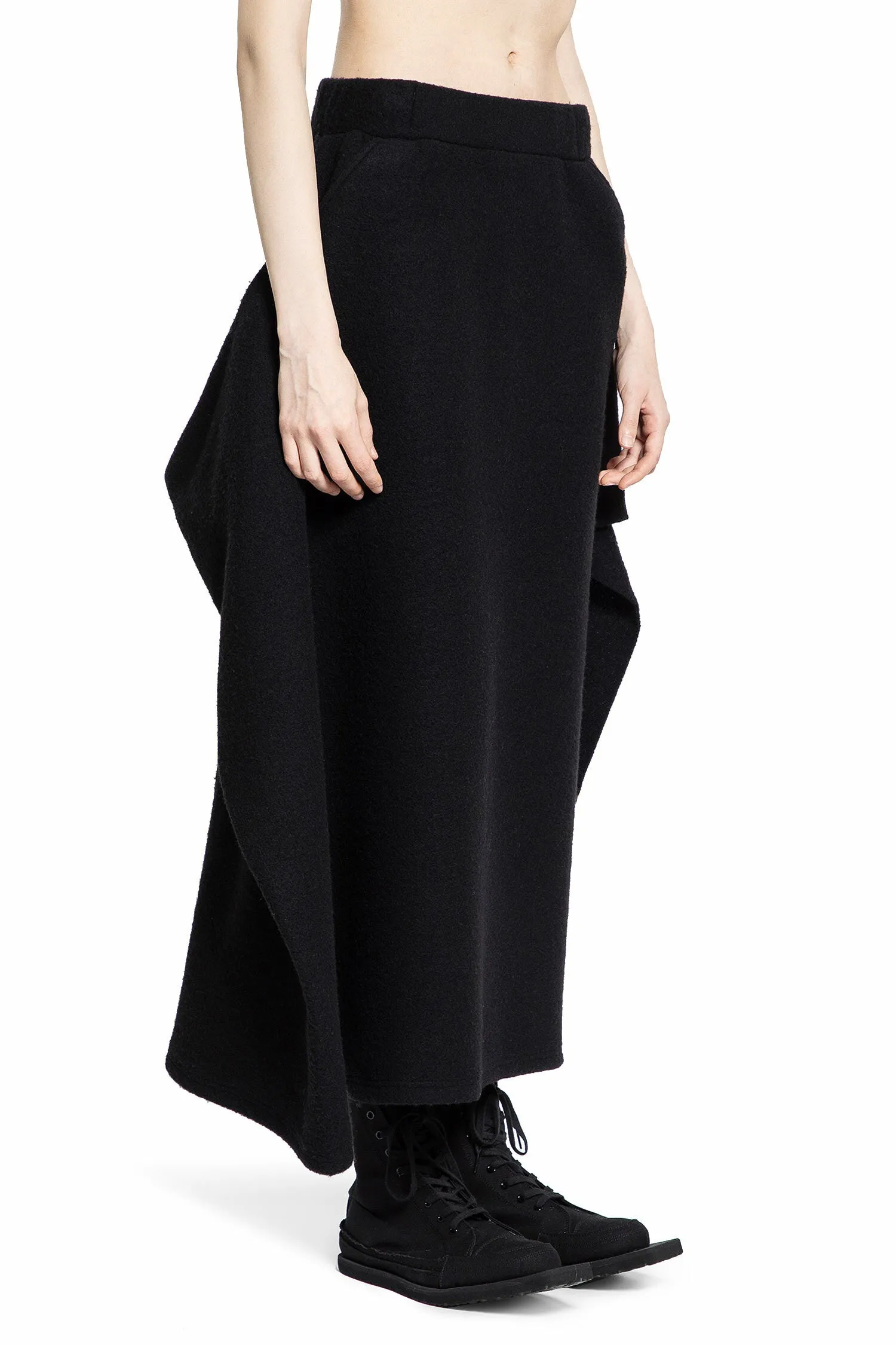 YOHJI YAMAMOTO WOMAN BLACK SKIRTS